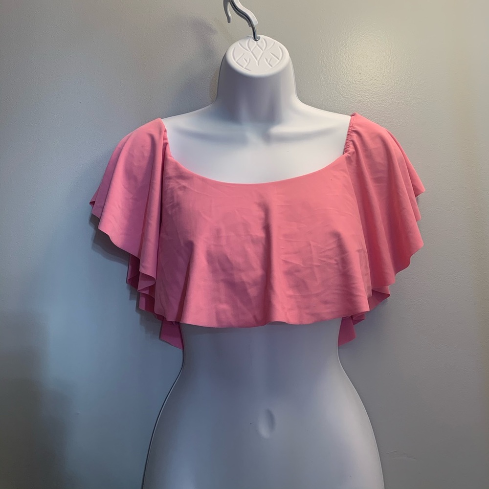 pink bathing suit top